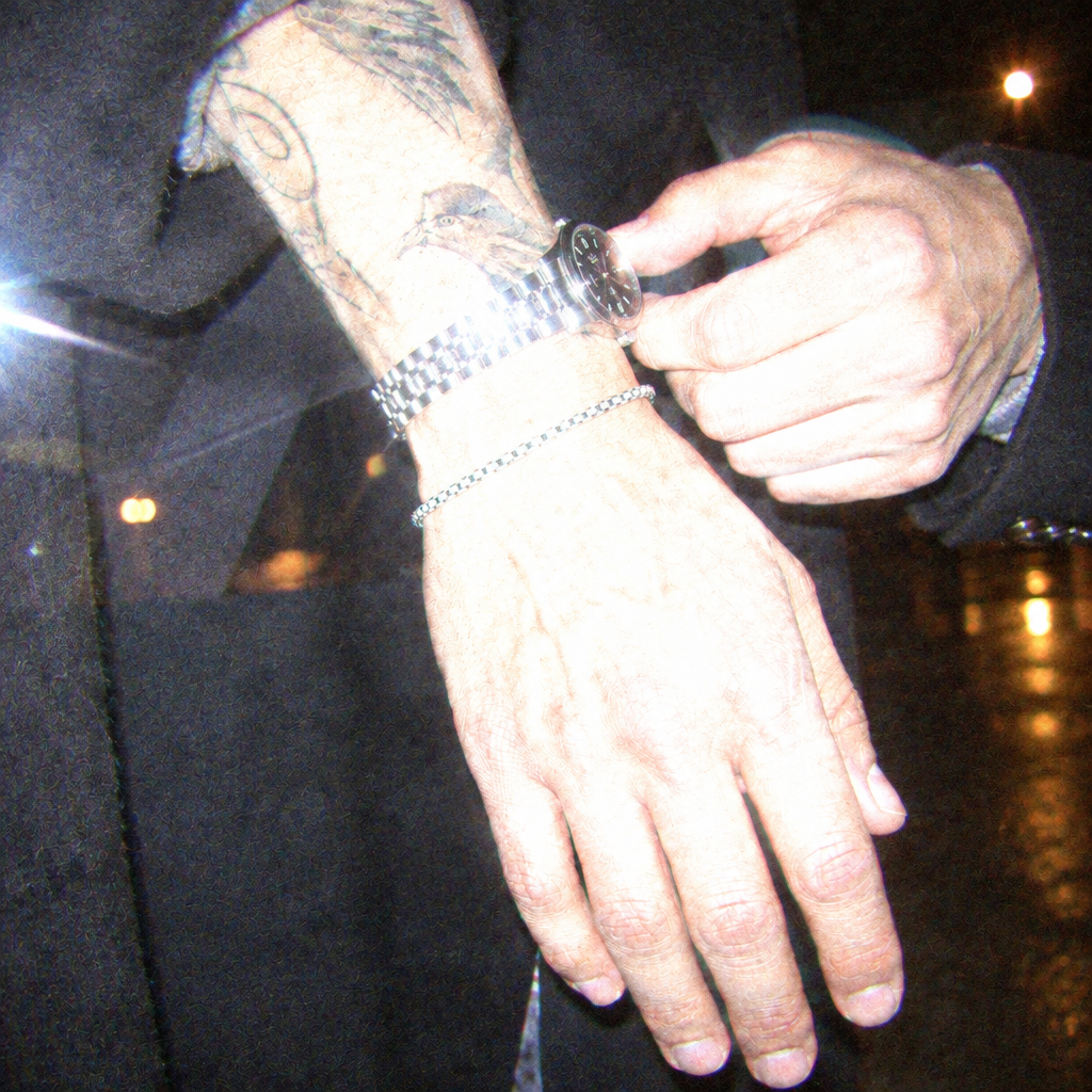 Boxy-Armband Silber In Action