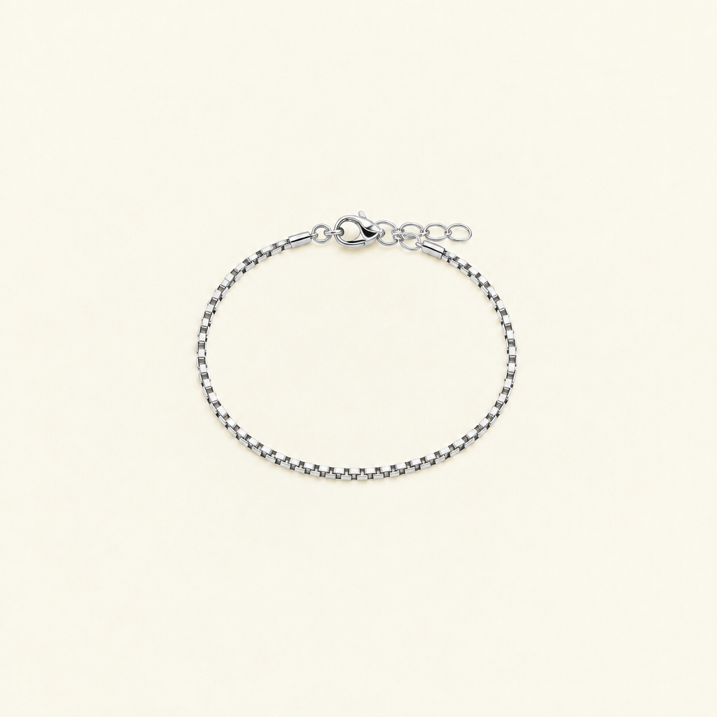 Boxy-Armband Silber Produktfoto