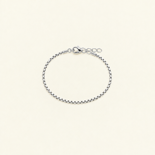 Boxy-Armband Silber Produktfoto