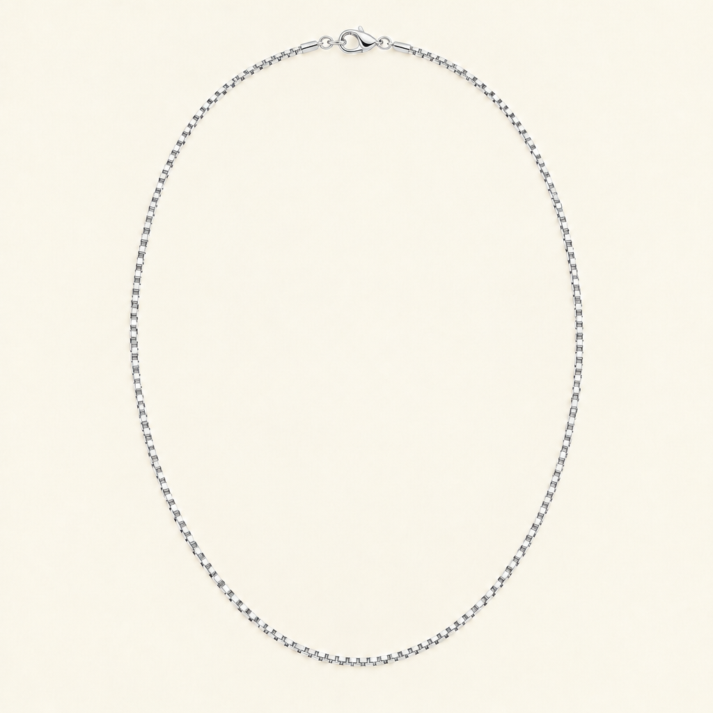 Boxy-Kette Silber Produktfoto